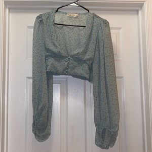 Floral Cropped Blouse